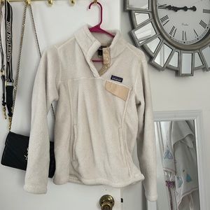 White Patagonia guarter zip
